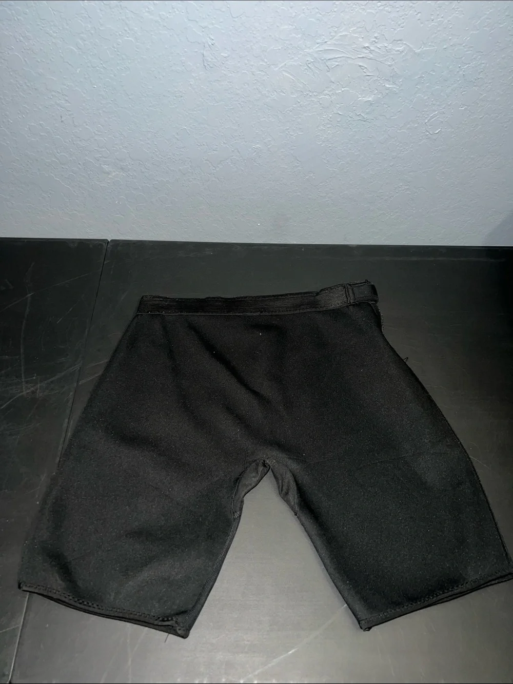 Gold's Gym Black Athletic Neoprene Training Shorts with Yellow Logo